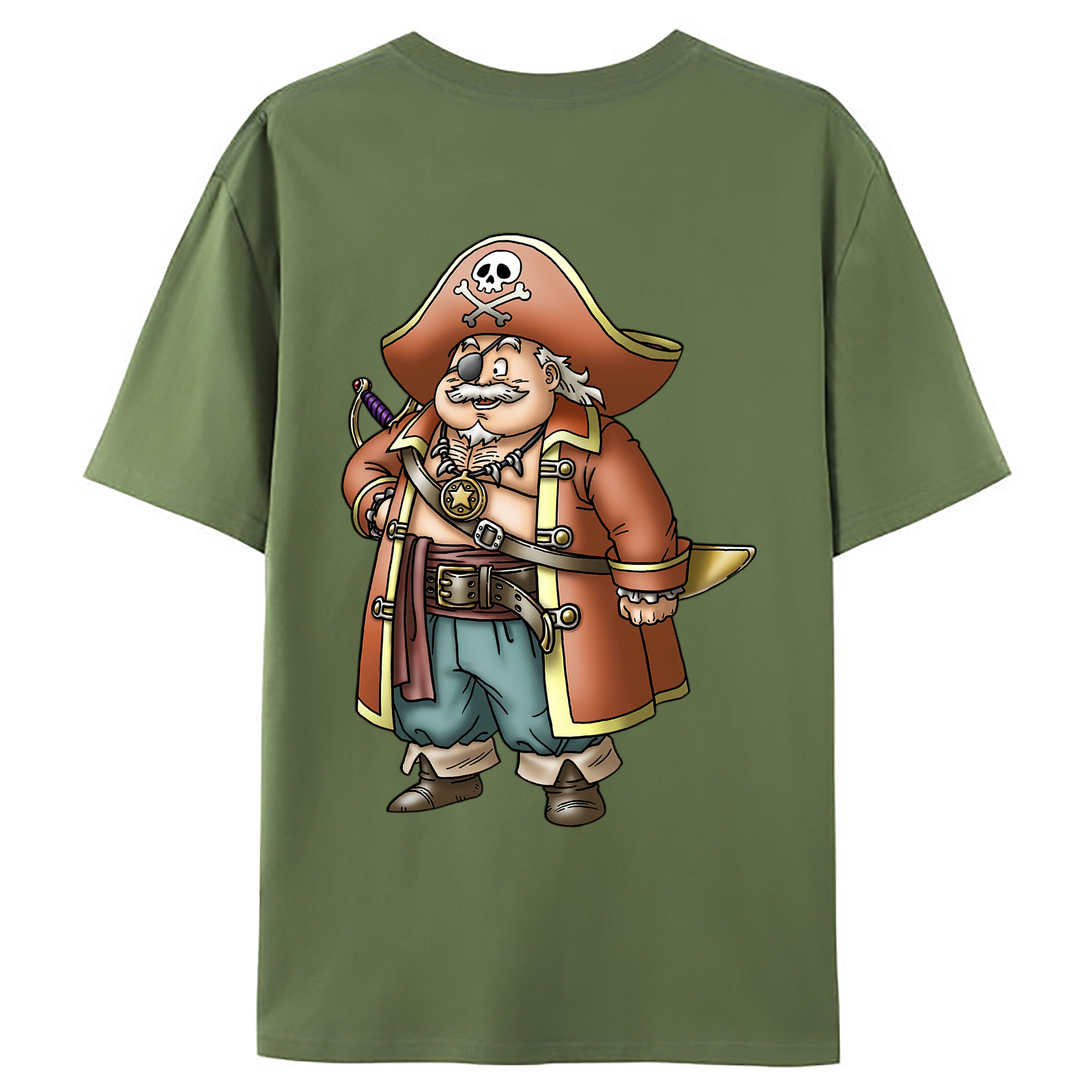 （画像用） ドラゴンクエスト Doragon Kuesuto Dragon Quest 綿100％ メンズ半袖Tシャツ（バックプリント） 通気性